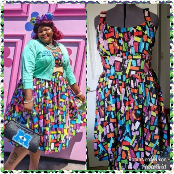 SOLD...Disney  Monsters Inc dress size 1x - Picture 2 of 8